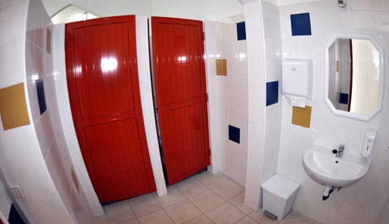 Male and female changing rooms